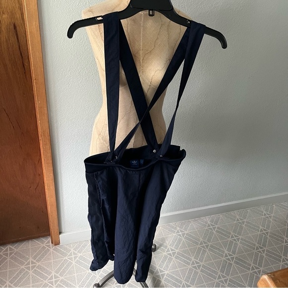 ADIDAS ORIGINALS sz M Navy Blue Culottes Long Shorts Pants BK6061 - Picture 3 of 12